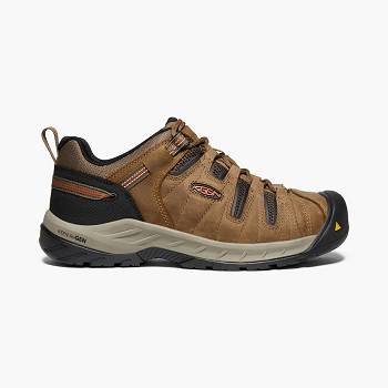 KEEN Flint II (Steel Toe) - Hnede Pracovne Topanky Panske, KEEN256